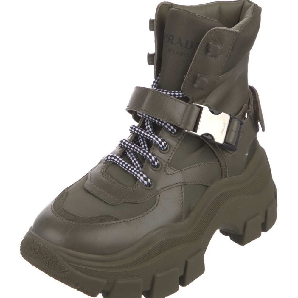 Prada Nylon Hiking boots.   NEVER WORN